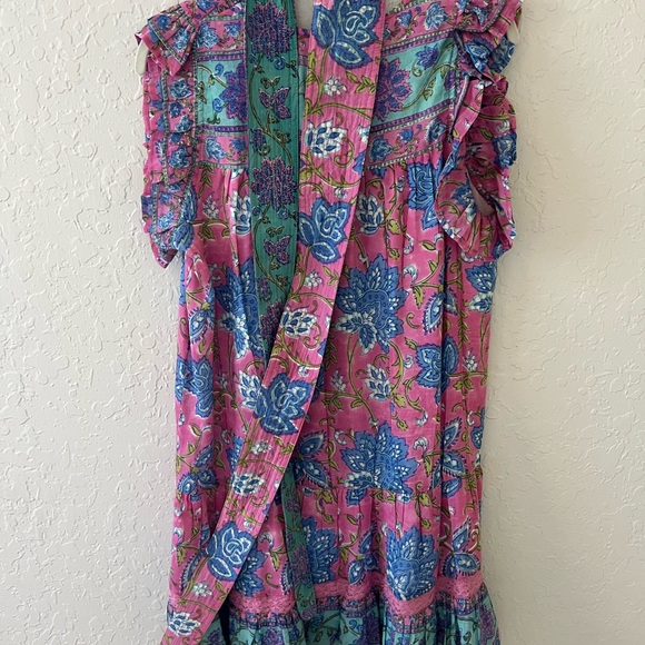 Bell Amira mini Dress, Multi Floral Corales Size Medium - Picture 6 of 7